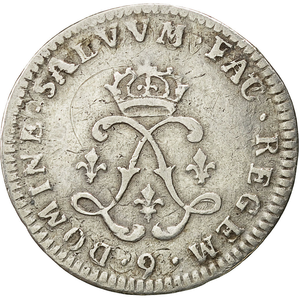 Coin, France, Louis XIV, 4 Sols aux 2 L, 4 Sols 2 Deniers, 1692, Rennes