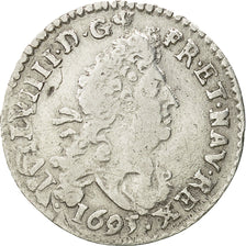 Moneda, Francia, Louis XIV, 4 Sols aux 2 L, 4 Sols 2 Deniers, 1693, Reims, BC+