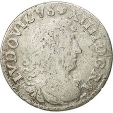 Moneda, Francia, Louis XIV, 4 Sols dits « des Traitants », 4 Sols, 1677