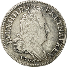 Coin, France, Louis XIV, 10 Sols aux insignes, 10 Sols-1/8 Ecu, 1706, Paris