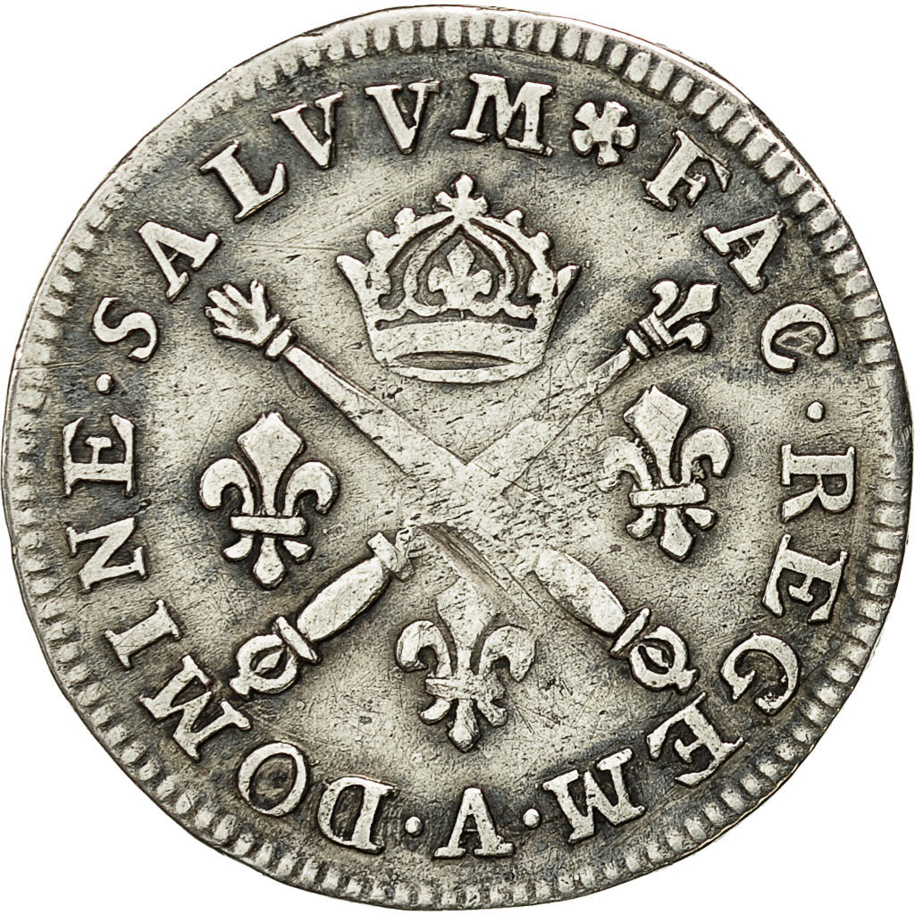 Coin, France, Louis XIV, 10 Sols aux insignes, 10 Sols-1/8 Ecu, 1706, Paris