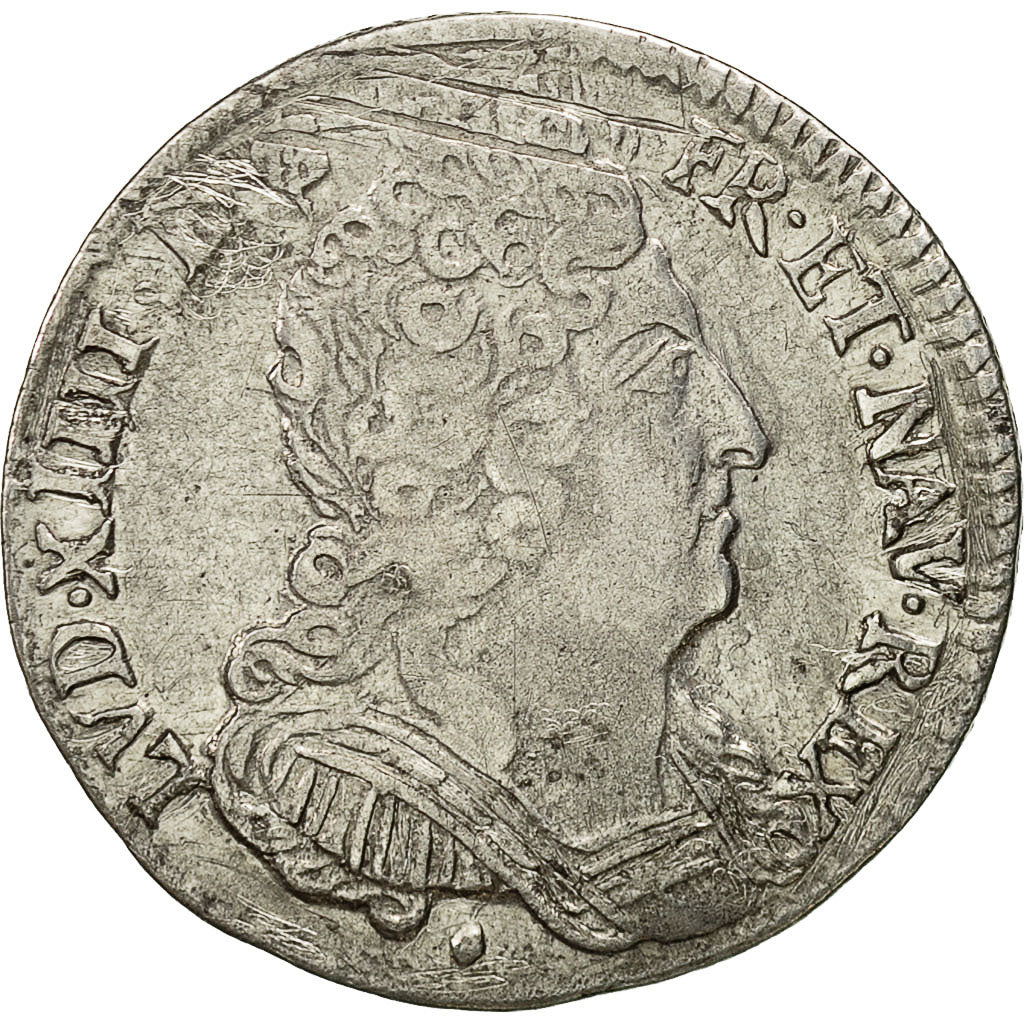 Coin, France, Louis XIV, 1/10 Écu aux 3 couronnes, 1/10 Ecu, 1710, Aix