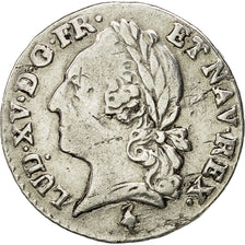 Coin, France, Louis XV, 1/20 Écu à la vieille tête (6 sols), 6 Sols, 1/20