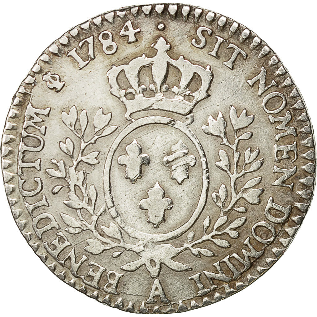 Coin, France, Louis XVI, 1/10 Écu, 12 Sols, 1/10 ECU, 1784, Paris, VF(30-35)