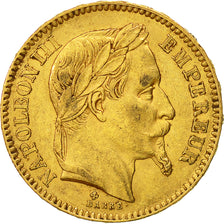 Coin, France, Napoleon III, Napoléon III, 20 Francs, 1861, Strasbourg