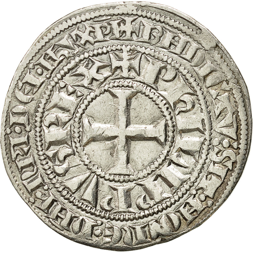 Monnaie, France, Philippe IV le Bel, Gros Tournois, 1303-1306, SUP, Argent
