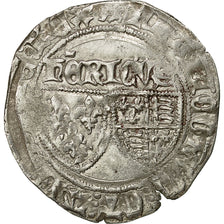 Monnaie, France, Henri VI, Blanc aux Écus, 1422, Rouen, TB+, Billon