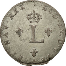 Monnaie, France, Louis XV, Double sol en billon, 1738, Orléans, SUP, Gad. 281