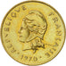 Moneta, Nuove Ebridi, Franc, 1970, Paris, FDC, Alluminio-bronzo, KM:E4
