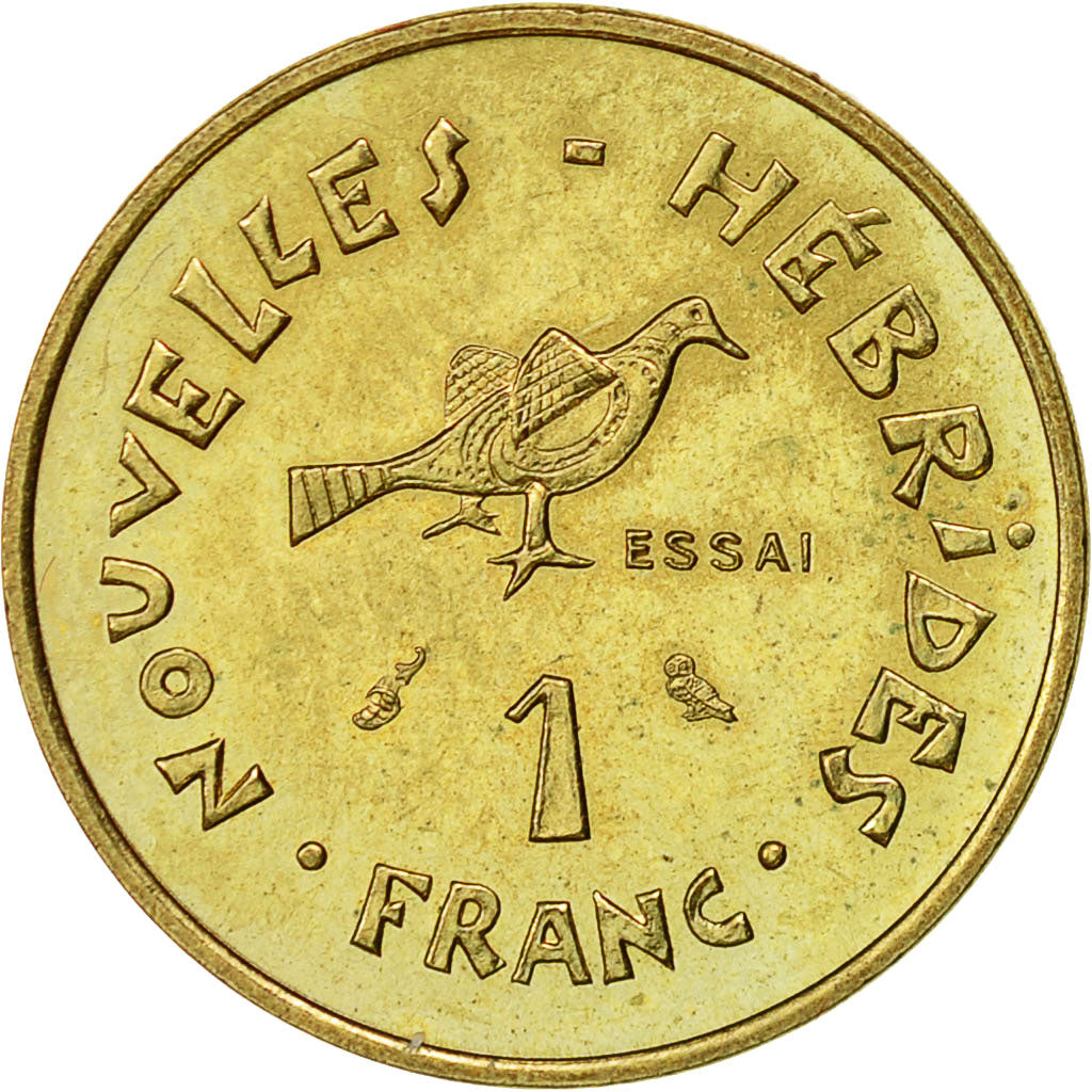 Coin, New Hebrides, Franc, 1970, Paris, MS(65-70), Aluminum-Bronze, KM:E4