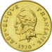 Coin, New Hebrides, 5 Francs, 1970, Paris, MS(65-70), Bronze-Aluminium-Nickel