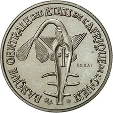 Moneda, Estados del África Occidental, 50 Francs, 1972, Paris, FDC, Cobre -