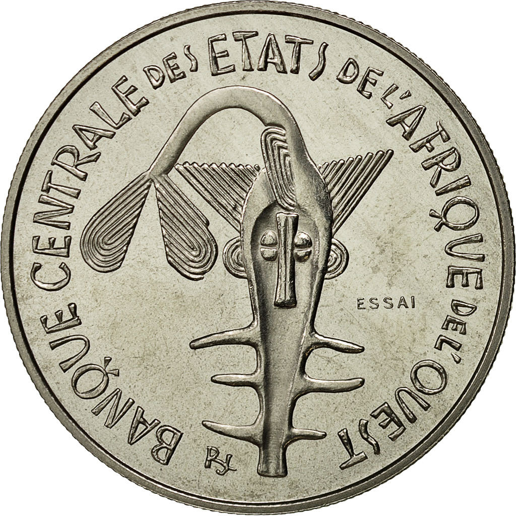 Coin, West African States, 100 Francs, 1967, Paris, MS(65-70), Nickel, KM:E4