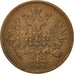 Coin, Russia, Alexander II, 2 Kopeks, 1860, Ekaterinbourg, AU(50-53), Copper