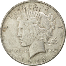 Coin, United States, Peace Dollar, Dollar, 1922, U.S. Mint, Philadelphia