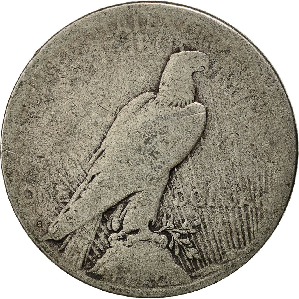 Coin, United States, Peace Dollar, Dollar, 1923, U.S. Mint, San Francisco