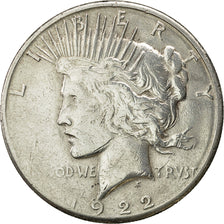 Coin, United States, Peace Dollar, Dollar, 1922, U.S. Mint, San Francisco