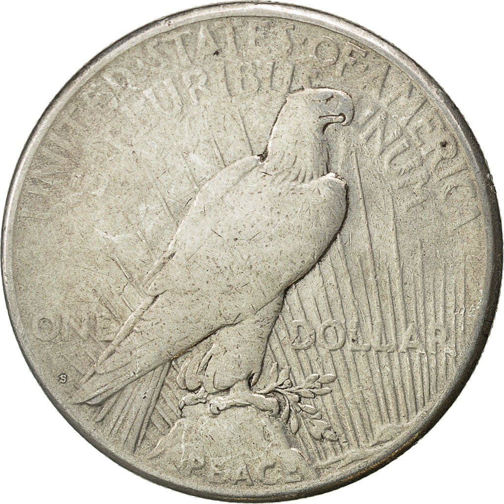 Coin, United States, Peace Dollar, Dollar, 1922, U.S. Mint, San Francisco