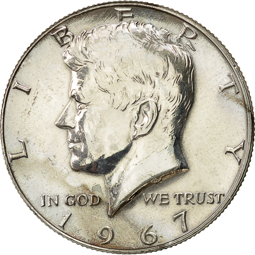 Coin, United States, Kennedy Half Dollar, Half Dollar, 1967, U.S. Mint