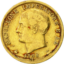Coin, Italy, Kingdom of Napoleon I, 20 Lire, 1808, Milan, EF(40-45), Gold, KM 11