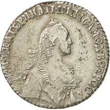 Moneda, Rusia, Catherine II, Polupoltinnik, 1/4 Rouble, 1775, Moscow, MBC