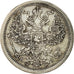 Coin, Russia, Nicholas II, 20 Kopeks, 1876, Saint-Petersburg, MS(60-62), Silver