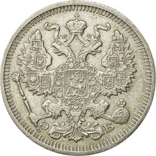 Coin, Russia, Nicholas II, 20 Kopeks, 1910, Saint-Petersburg, MS(60-62), Silver