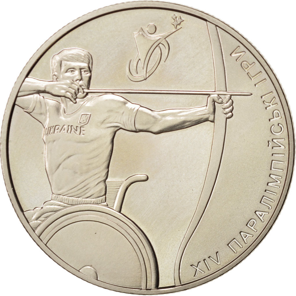 Ukraine, 2 Hryvni, 2012, Kyiv, London Paralympic Games, KM:661