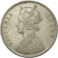 Coin, INDIA-BRITISH, Victoria, Rupee, 1875, Bombay, AU(55-58), Silver, KM:473.2