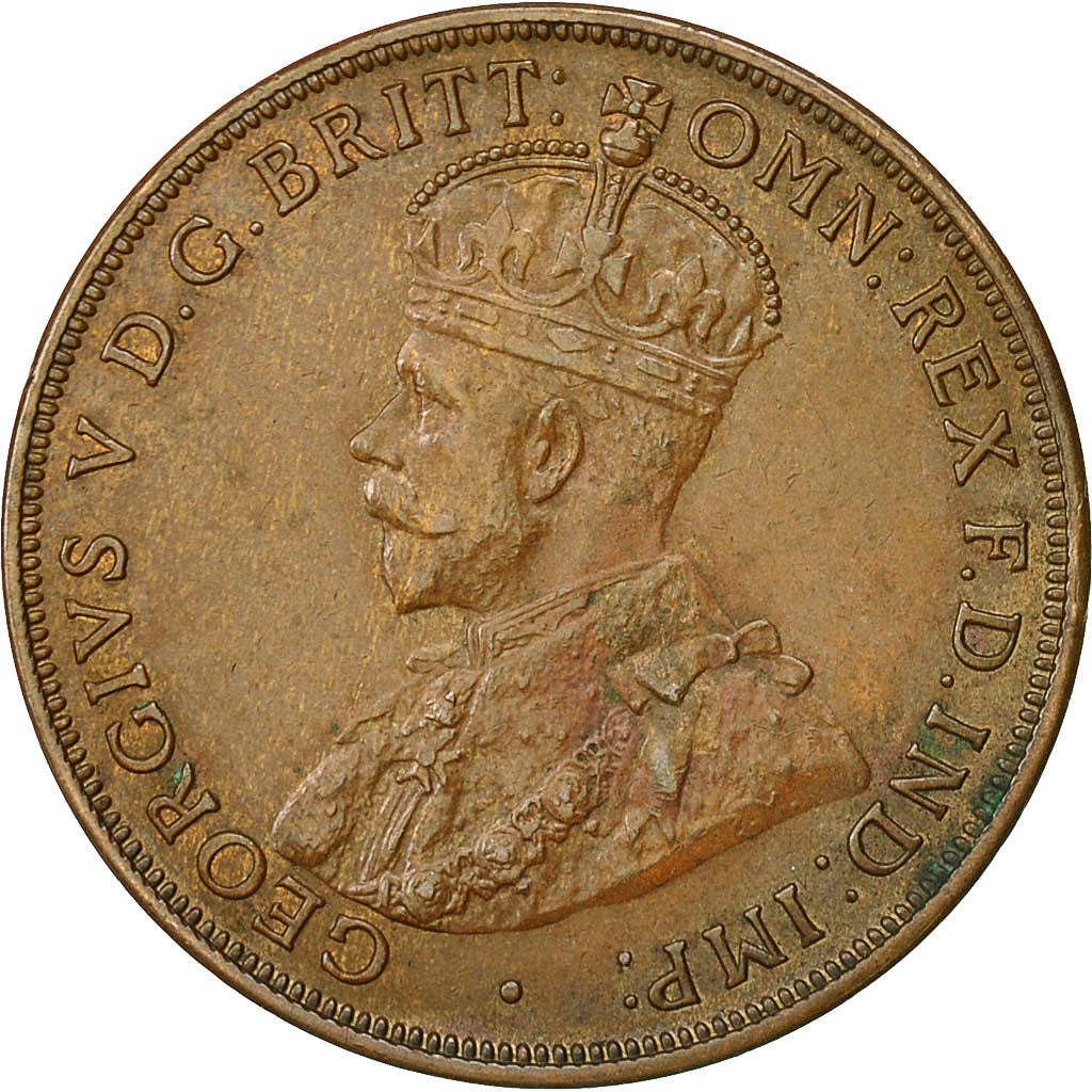 Coin, Australia, George V, Penny, 1918, Calcutta, AU(55-58), Bronze, KM:23