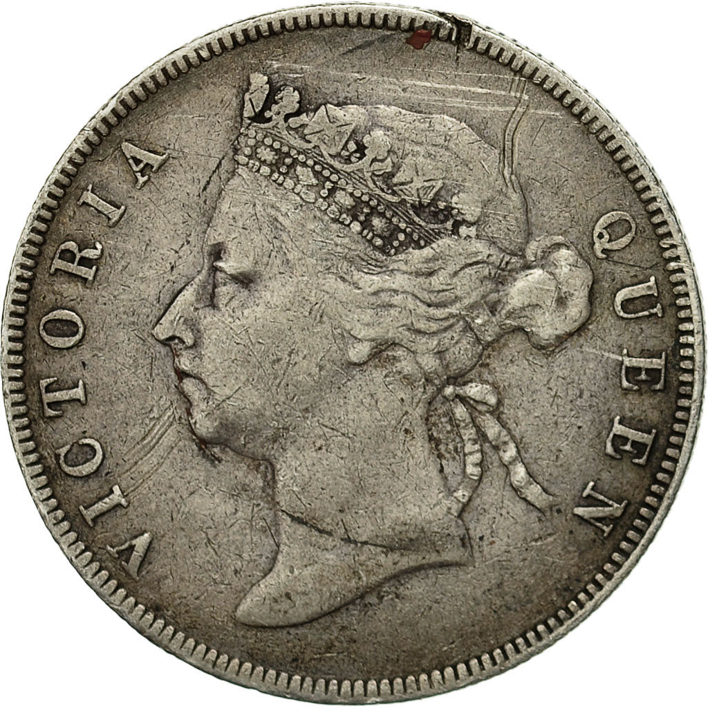 Moneda, Honduras británica, Victoria, 50 Cents, 1895, BC+, Plata, KM:10