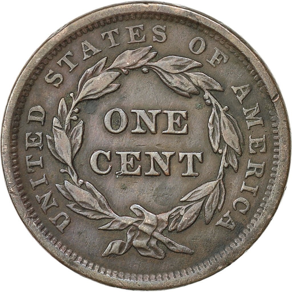Coin, United States, Braided Hair Cent, Cent, 1842, U.S. Mint, AU(55-58)