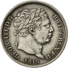 Coin, Great Britain, George III, Shilling, 1816, MS(60-62), Silver, KM:666