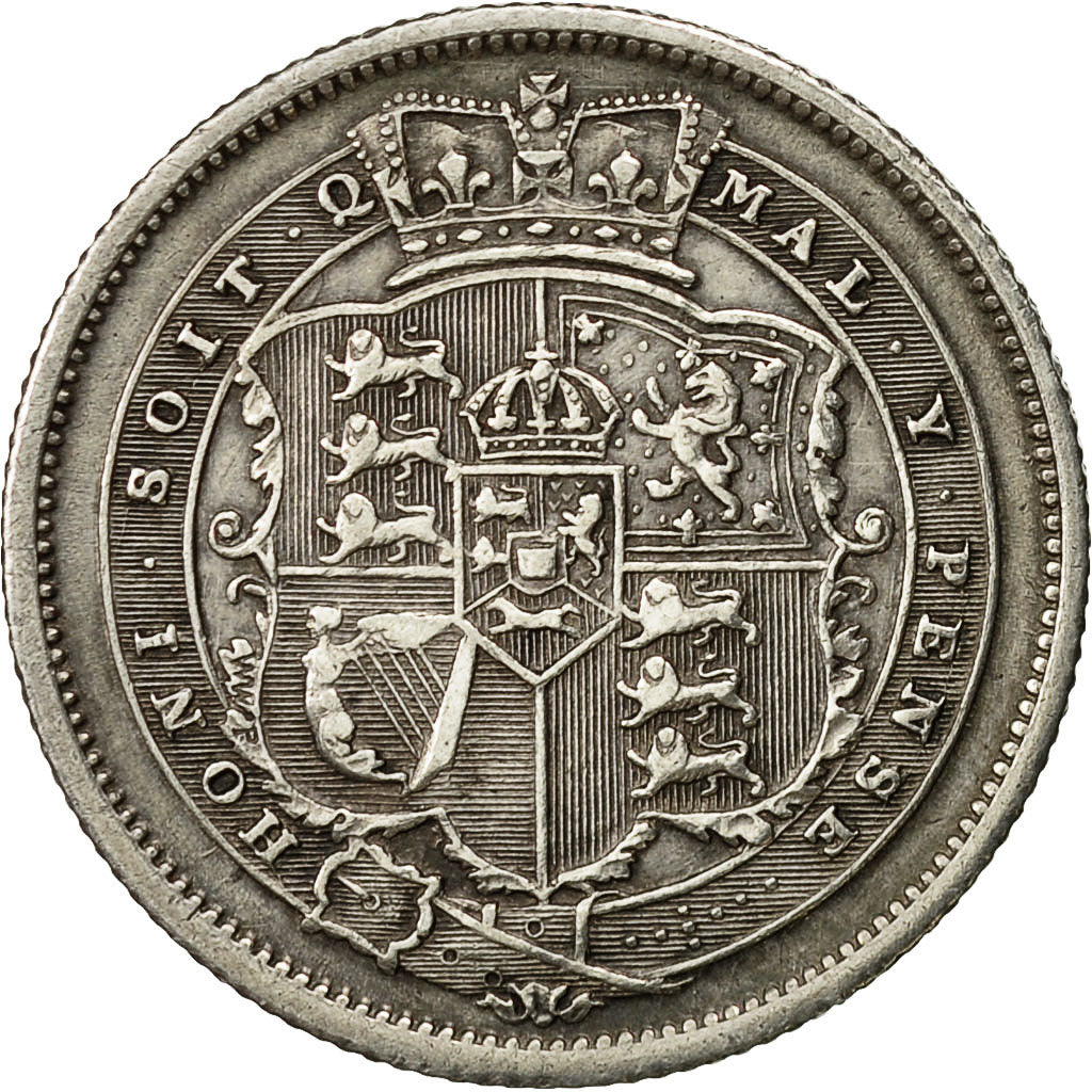 Coin, Great Britain, George III, Shilling, 1816, MS(60-62), Silver, KM:666