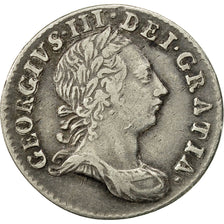 Coin, Great Britain, George III, 3 Pence, 1763, AU(50-53), Silver, KM:591