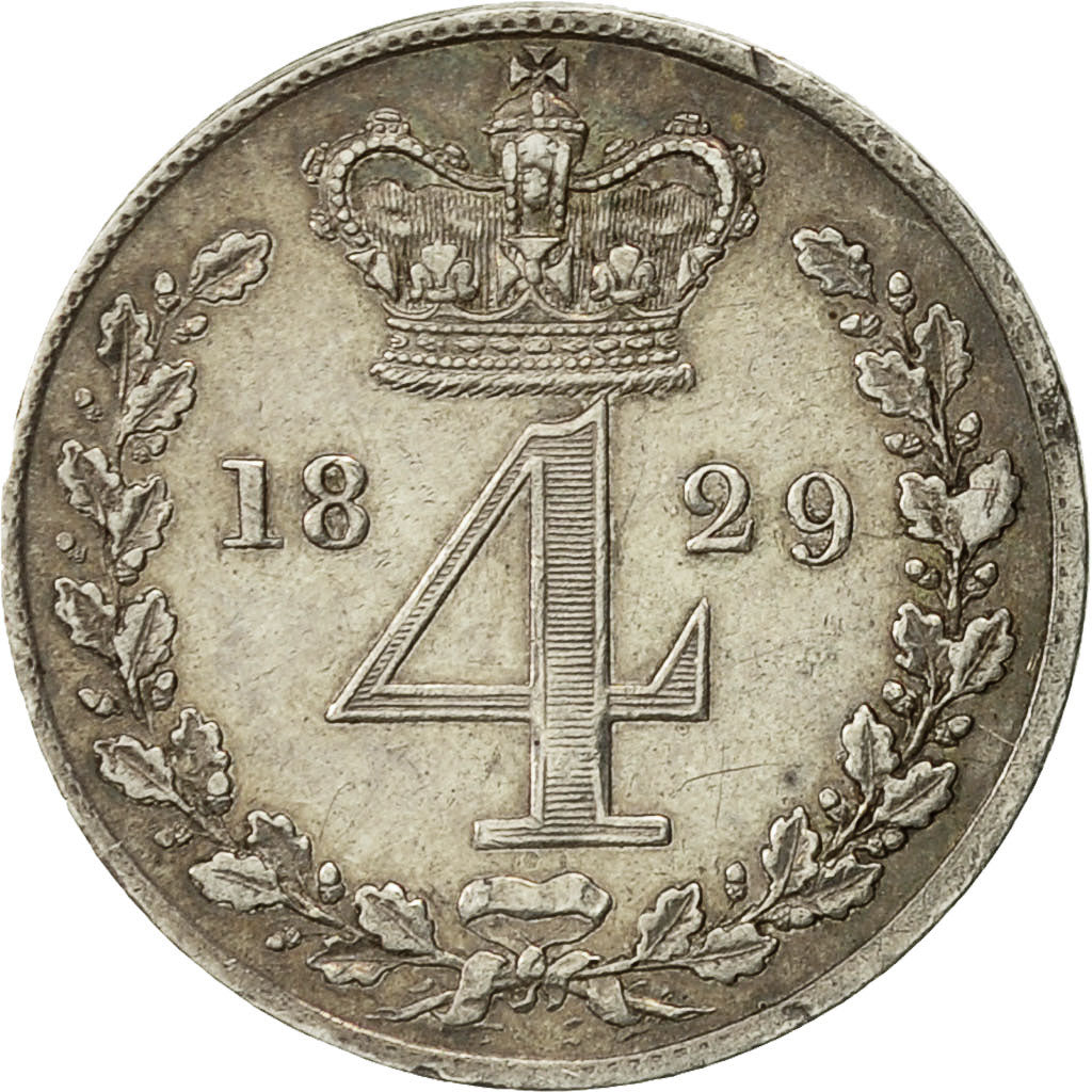 Coin, Great Britain, George IV, 4 Pence, Groat, 1829, MS(64), Silver, KM:686