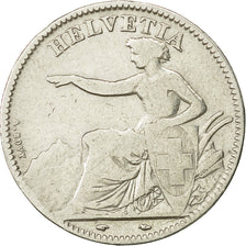 Coin, Switzerland, 2 Francs, 1850, Paris, VF(30-35), Silver, KM:10