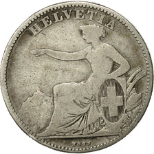 Coin, Switzerland, 2 Francs, 1860, Bern, VF(30-35), Silver, KM:10a
