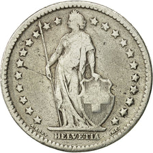 Coin, Switzerland, 2 Francs, 1878, Bern, VF(20-25), Silver, KM 21