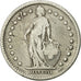 Coin, Switzerland, 2 Francs, 1878, Bern, VF(20-25), Silver, KM 21
