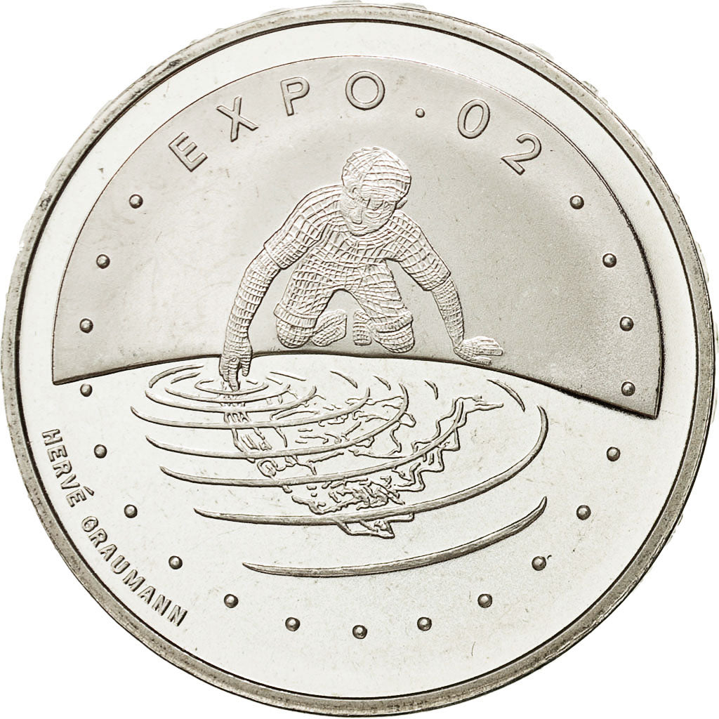 Coin, Switzerland, 20 Francs, 2002, Bern, MS(64), Silver, KM:101