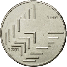 Coin, Switzerland, 20 Francs, 1991, Bern, MS(60-62), Silver, KM:70