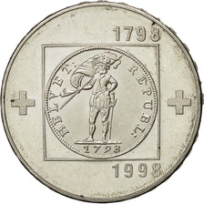 Coin, Switzerland, 20 Francs, 1998, Bern, MS(60-62), Silver, KM:80