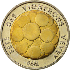 Coin, Switzerland, 5 Francs, 1999, Bern, AU(55-58), Bi-Metallic, KM:86