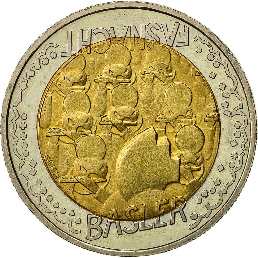 Coin, Switzerland, 5 Francs, 2000, Bern, AU(55-58), Bi-Metallic, KM:89