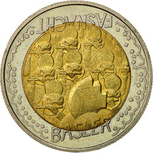 Coin, Switzerland, 5 Francs, 2000, Bern, AU(55-58), Bi-Metallic, KM:89