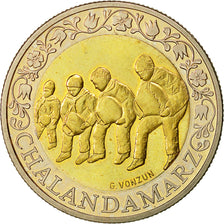 Coin, Switzerland, 5 Francs, 2003, Bern, MS(63), Bi-Metallic, KM:103