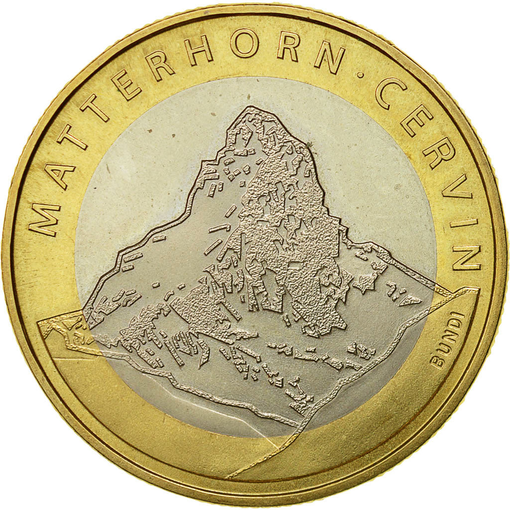 Coin, Switzerland, 10 Francs, 2004, Bern, MS(63), Bi-Metallic, KM 107