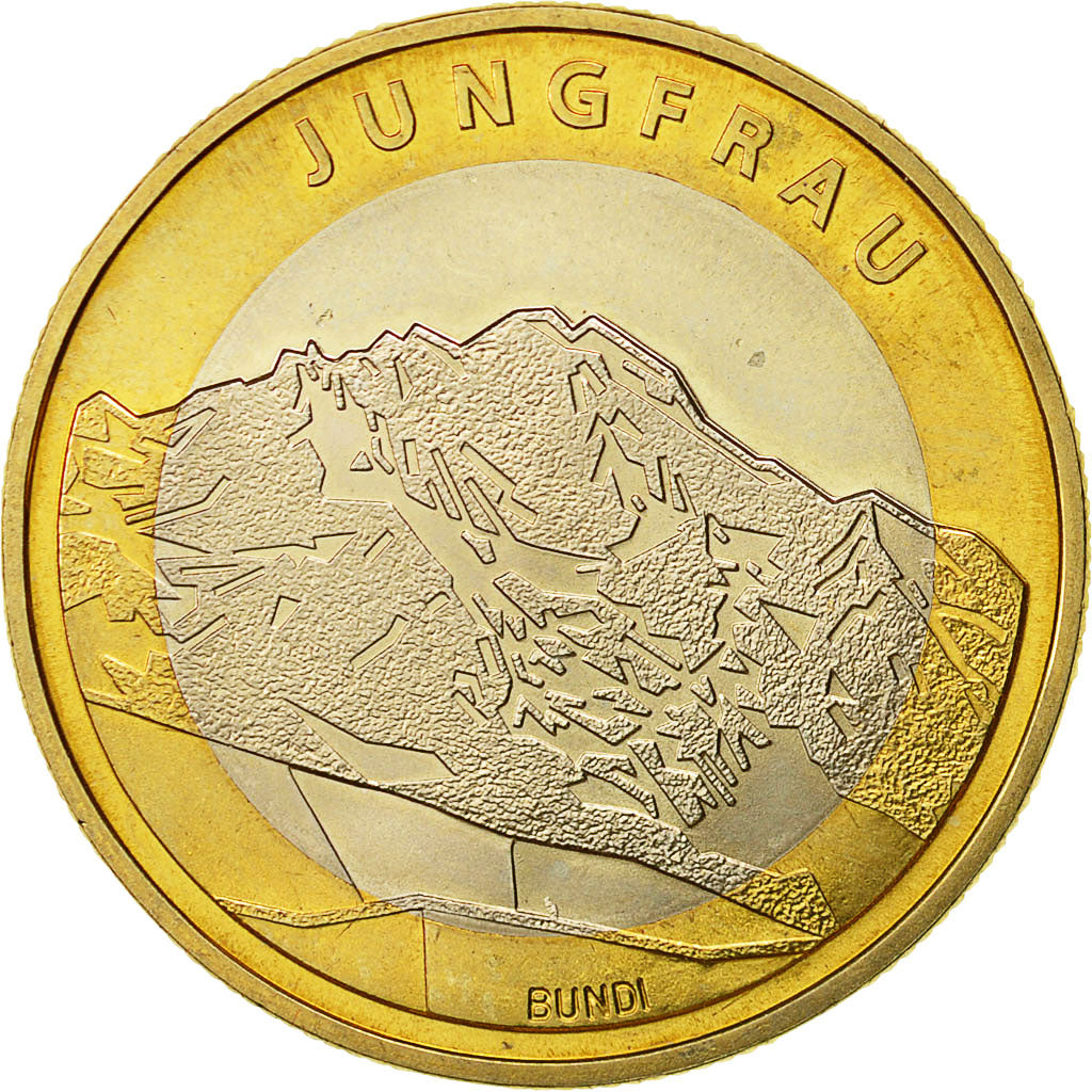 Coin, Switzerland, 10 Francs, 2005, Bern, MS(63), Bi-Metallic, KM:111