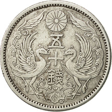 Monnaie, Japon, Yoshihito, 50 Sen, 1922, SUP, Argent, KM:46
